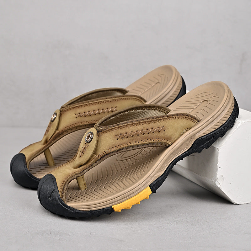 Flint Leather Thong Sandals