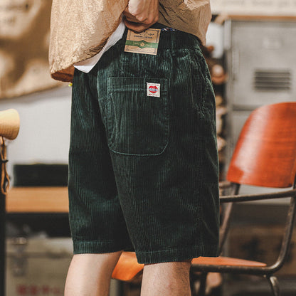 Men’s Comfortable Summer Cord Shorts