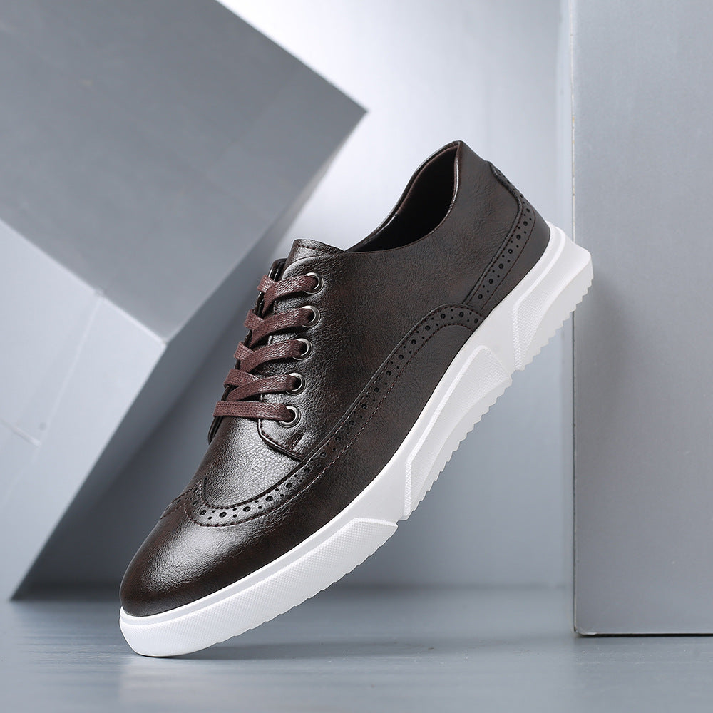 Calver Leather Brogue Sneakers