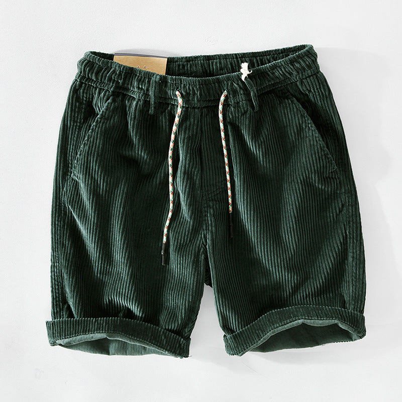 Men’s Comfortable Summer Cord Shorts