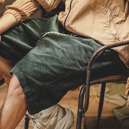 Men’s Comfortable Summer Cord Shorts