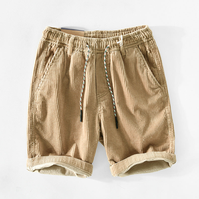 Men’s Comfortable Summer Cord Shorts