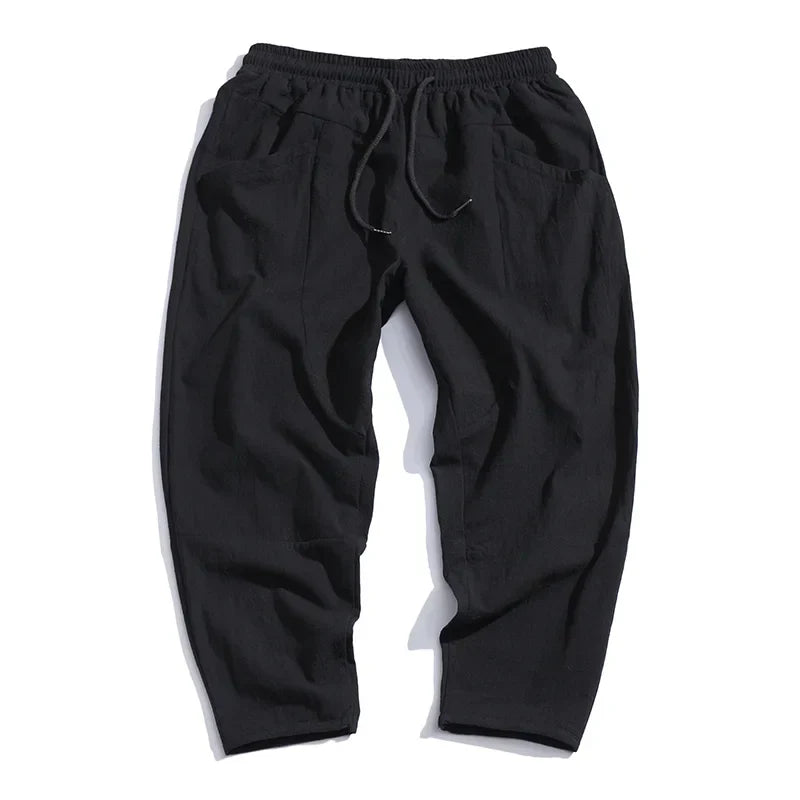 Kyoto Linen Cropped Pants